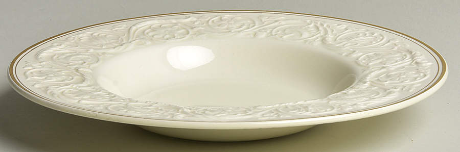 Athenian Gold Rim Soup Bowl by Wedgwood-1