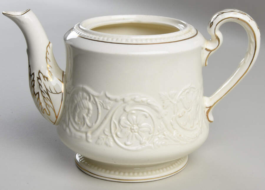 Athenian Gold Teapot No Lid by Wedgwood-1