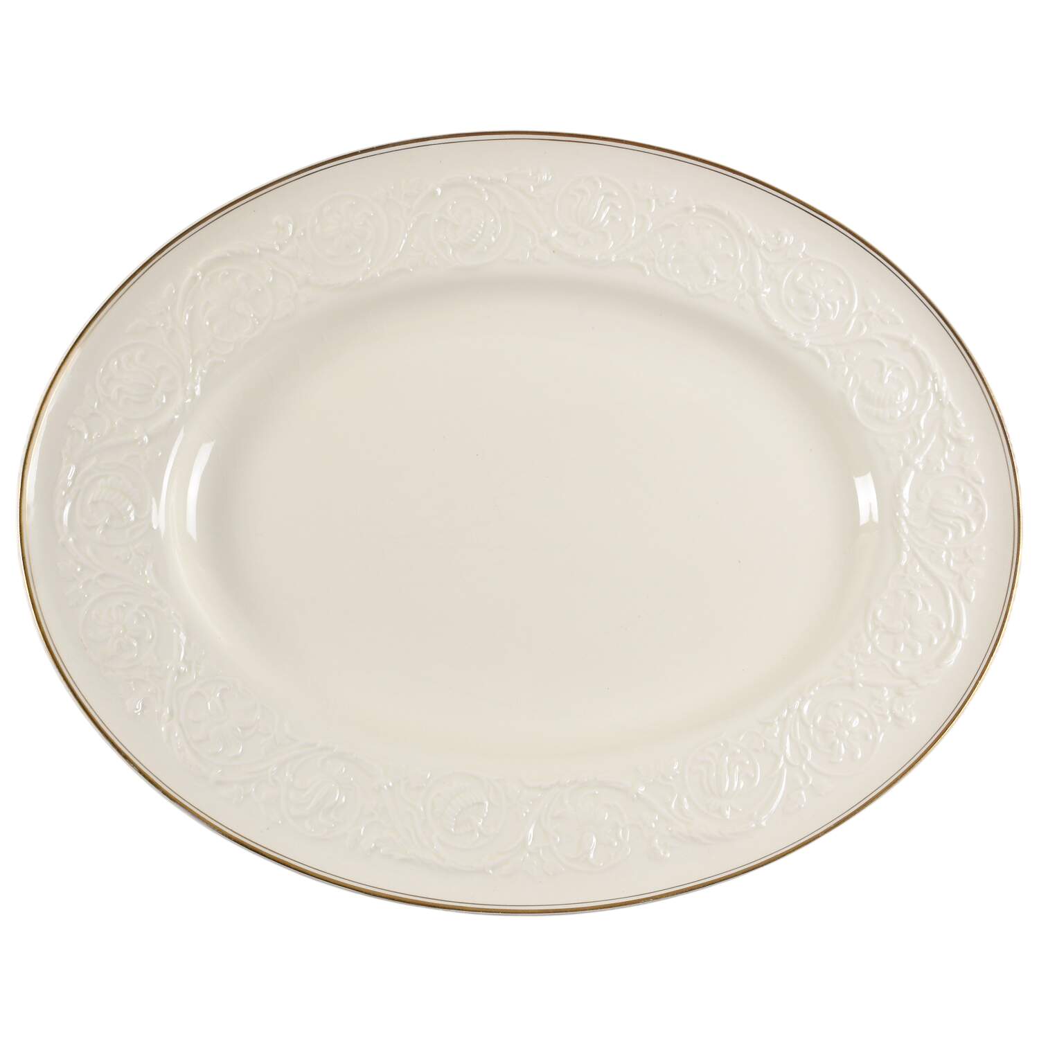 Athenian Gold 18" Oval Serving Platter by Wedgwood-1