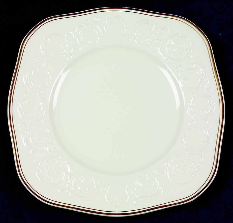 Athenian Gold Square Luncheon Plate by Wedgwood-1