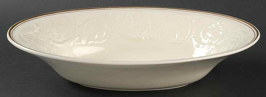 Athenian Gold 10" Oval Vegetable Bowl by Wedgwood-1