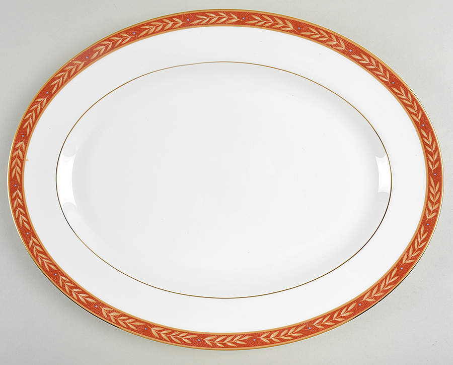 Augustus 15" Oval Serving Platter by Wedgwood-1