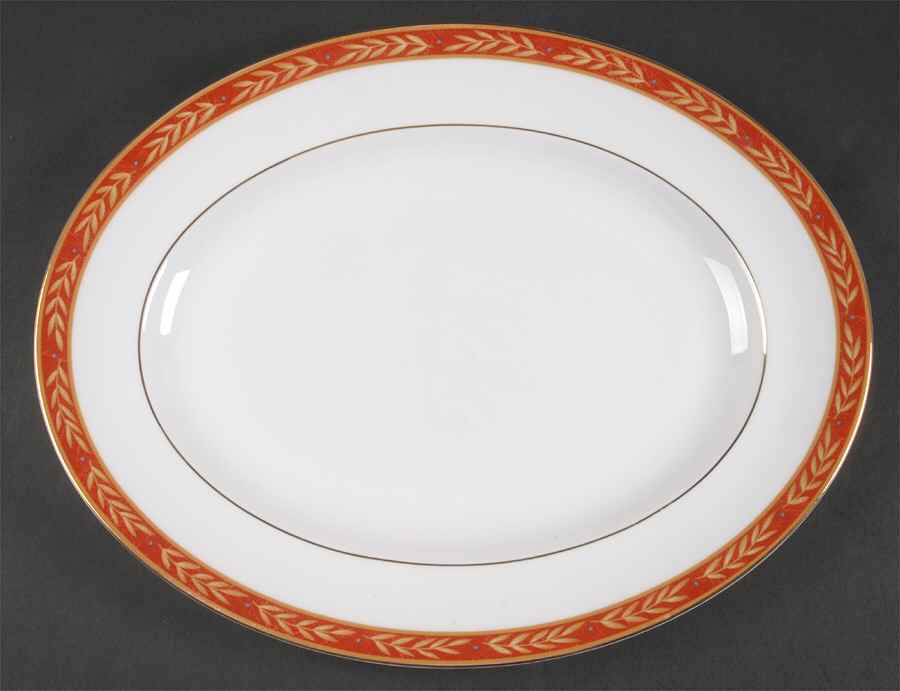 Augustus 14" Oval Serving Platter by Wedgwood-1