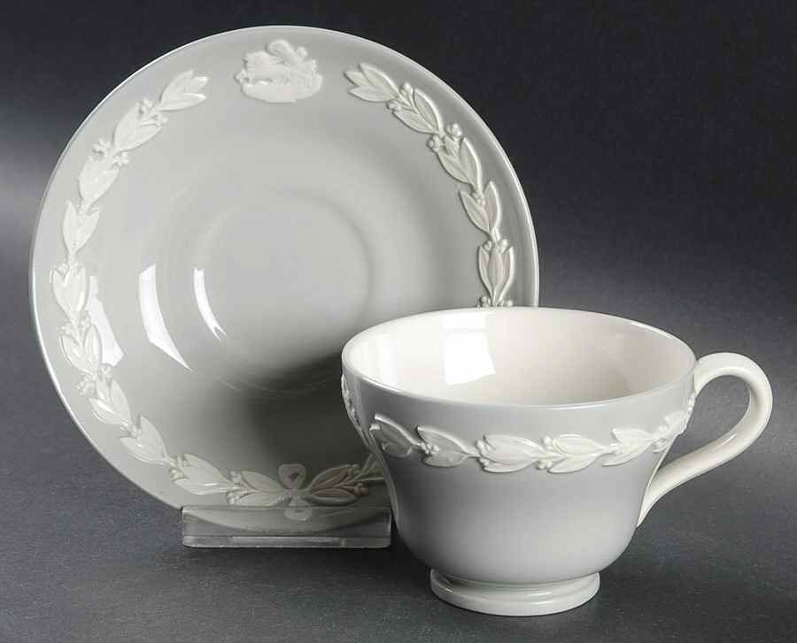 Aurora Footed Cup & Saucer Set by Wedgwood-1
