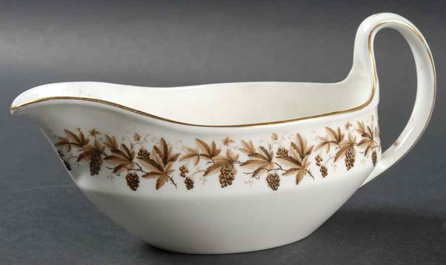 Autumn Vine (Gold Trim) Gravy Boat by Wedgwood-1