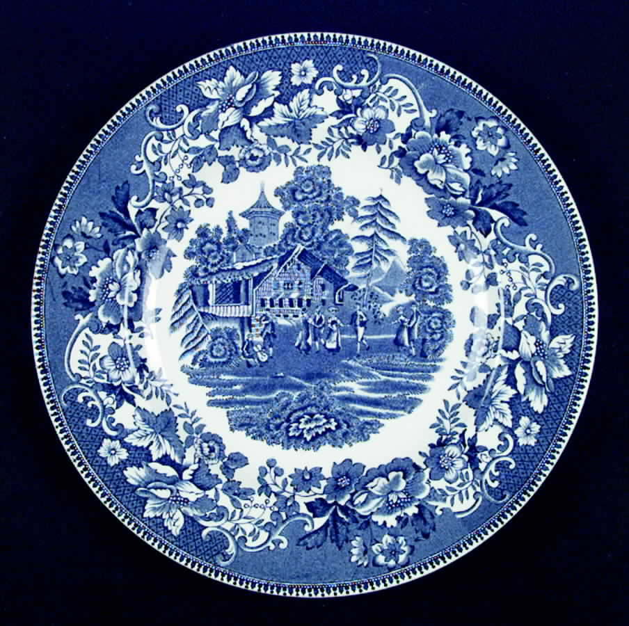 Avon Cottage Blue (Smooth) Dinner Plate by Wedgwood-1
