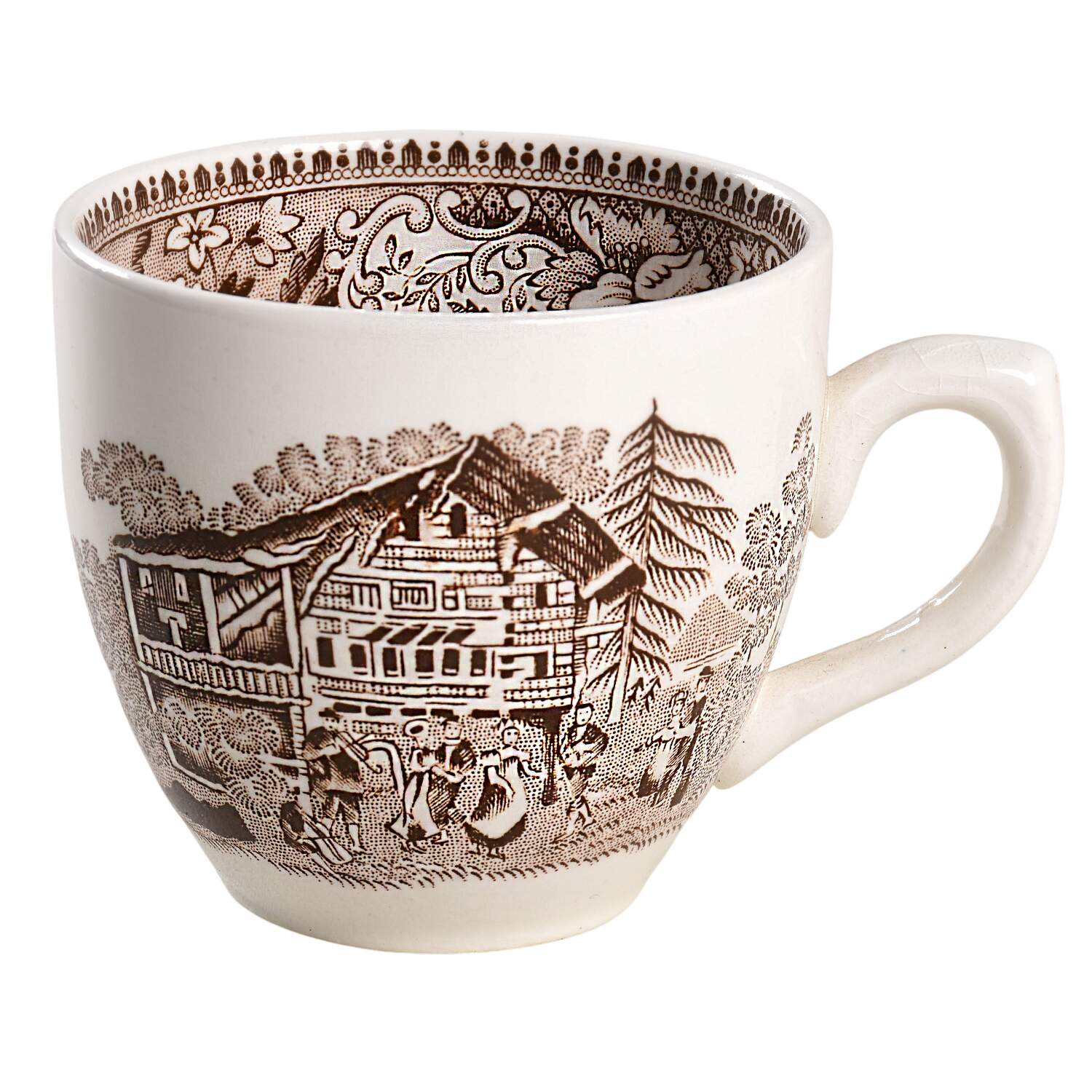 Avon Cottage Brown Flat Demitasse Cup by Wedgwood-1