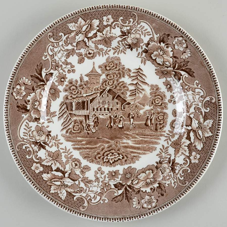 Avon Cottage Brown Dinner Plate by Wedgwood-1