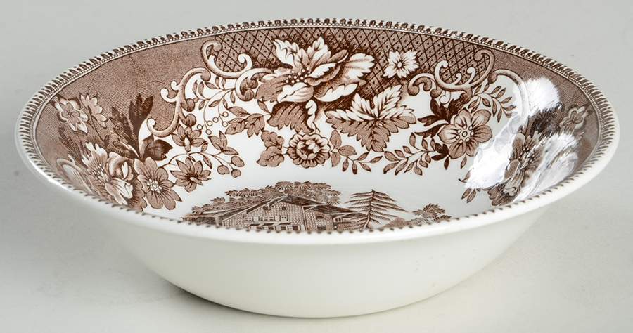 Avon Cottage Brown Coupe Cereal Bowl by Wedgwood-1