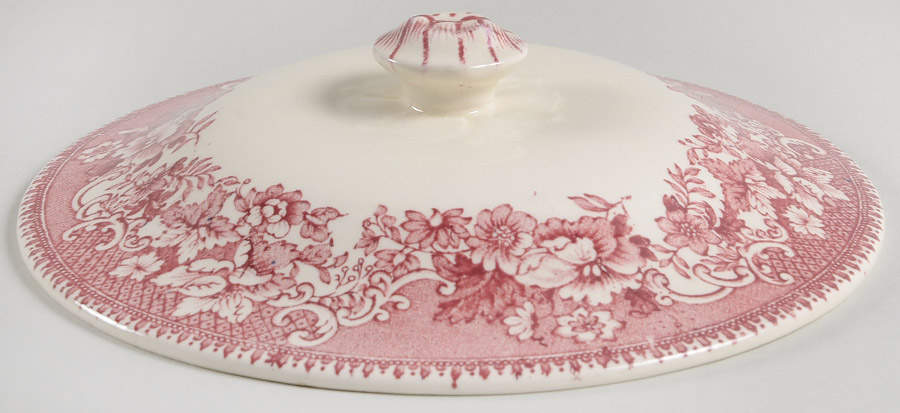 Avon Cottage Pink (Smooth) Lid for Round Vegetable by Wedgwood-1