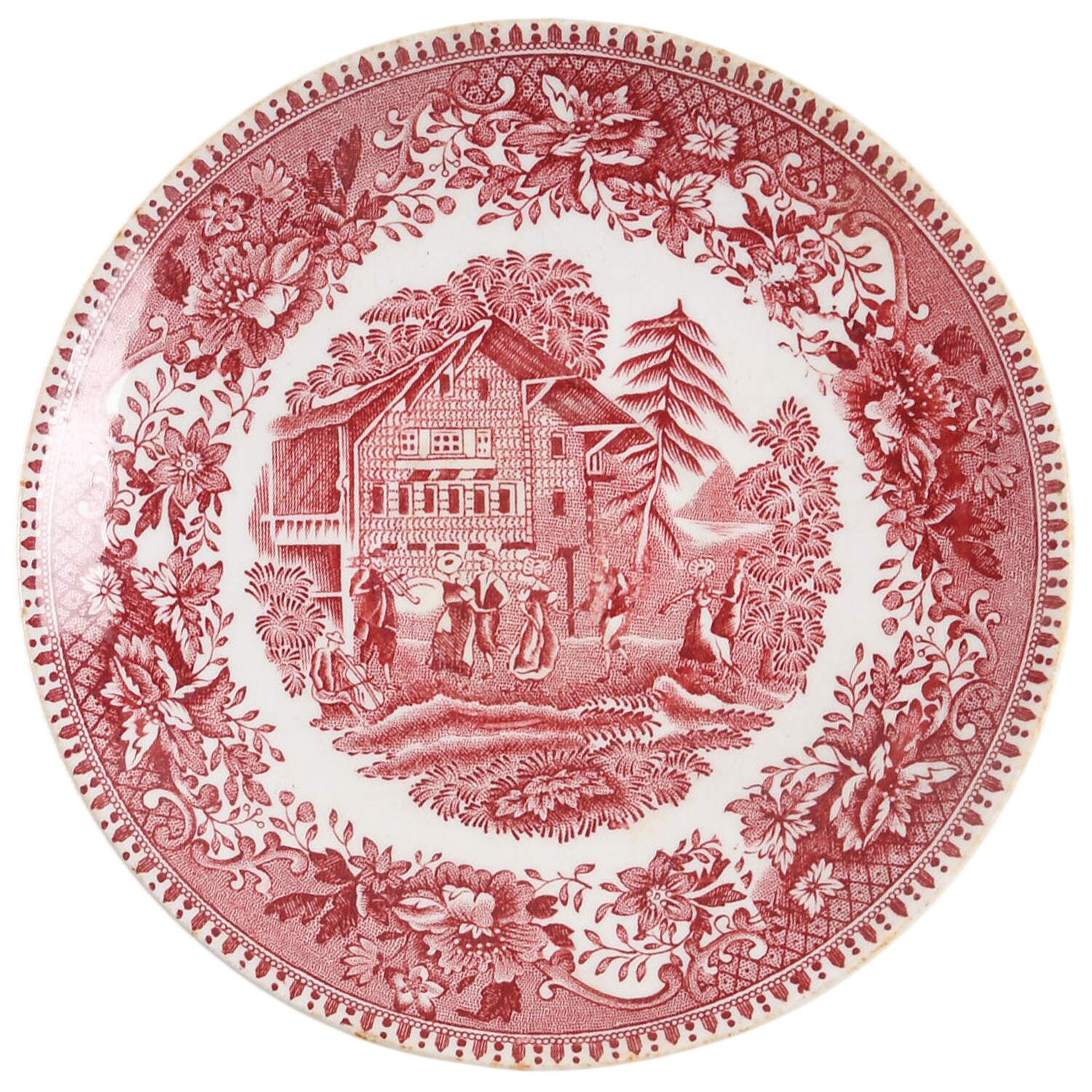Avon Cottage Pink (Smooth) Saucer for Flat Cup by Wedgwood-1