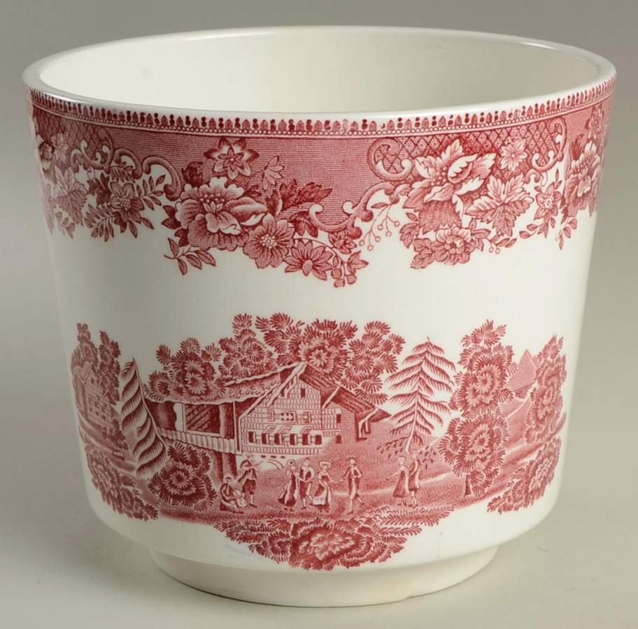 Avon Cottage Pink (Smooth) 5" Flower Pot by Wedgwood-1