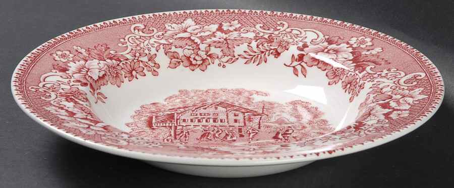 Avon Cottage Pink (Smooth) Rim Soup Bowl by Wedgwood-1