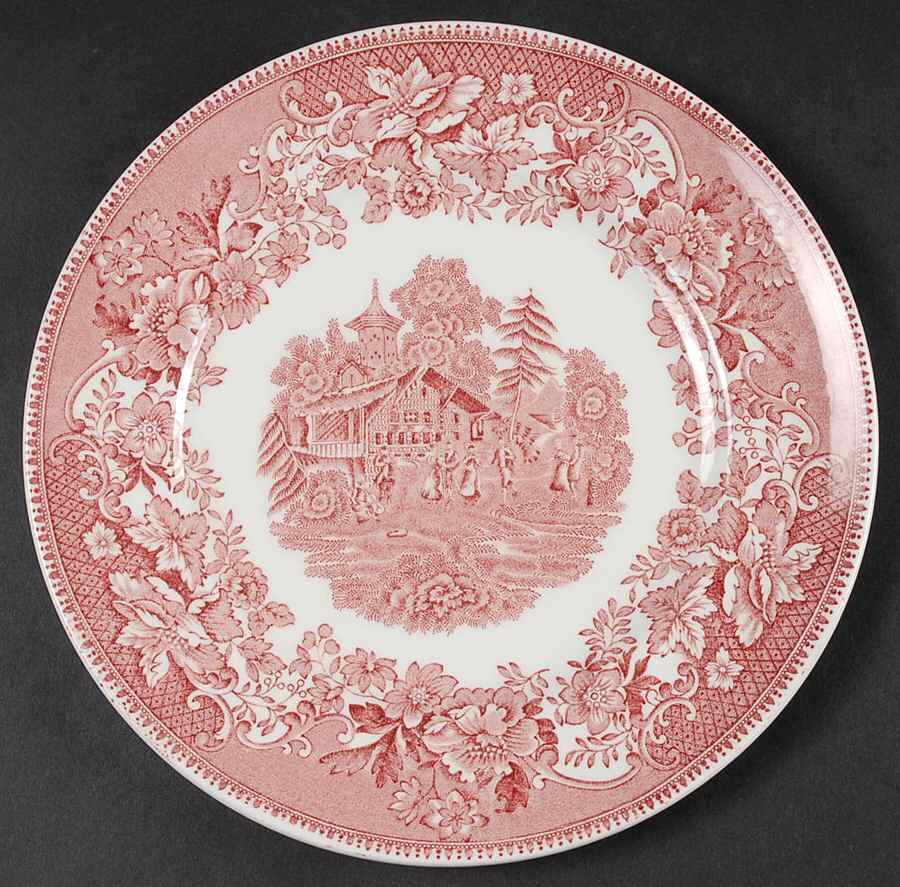Avon Cottage Pink (Smooth) Luncheon Plate by Wedgwood-1