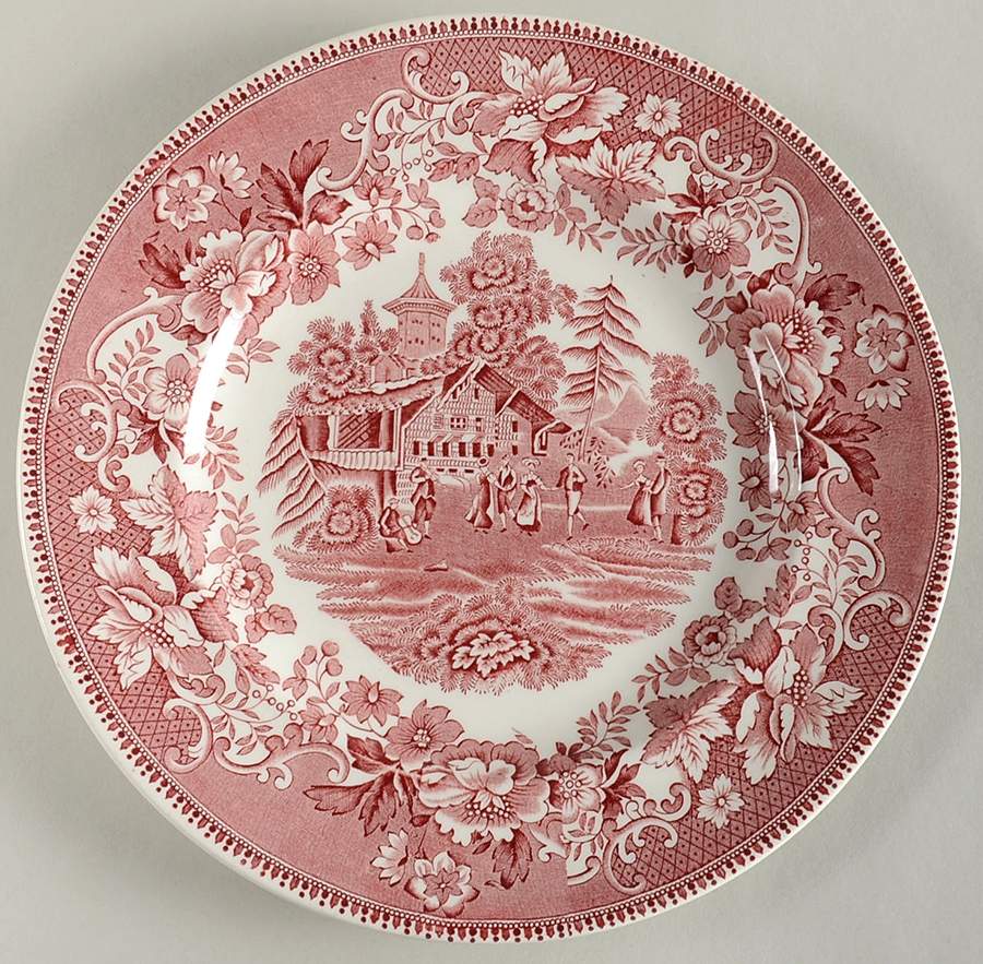 Avon Cottage Pink (Smooth) Dinner Plate by Wedgwood-1