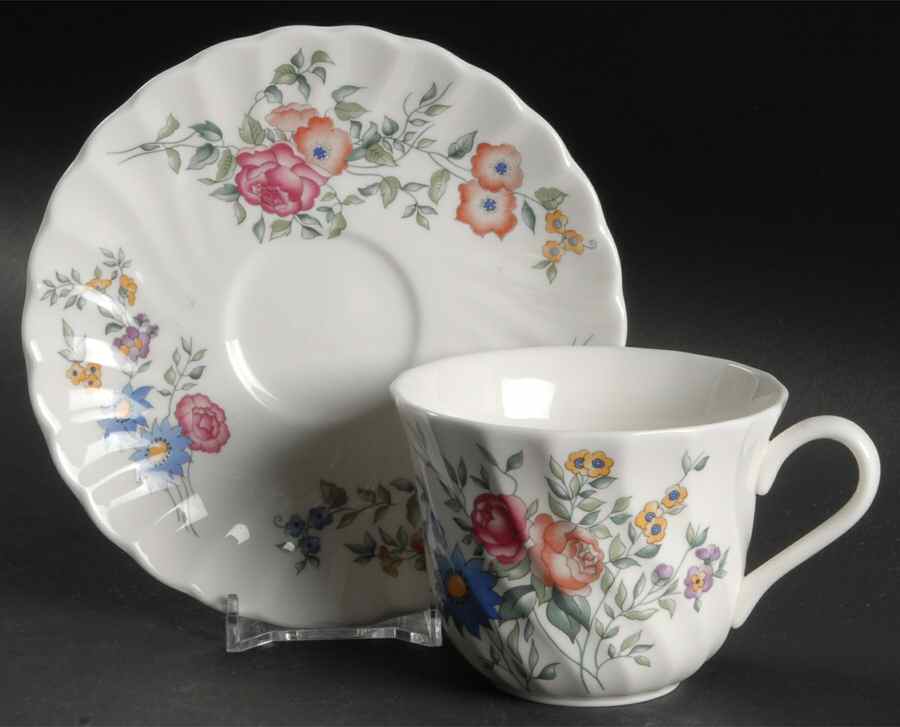 Avebury Flat Cup & Saucer Set by Wedgwood-1