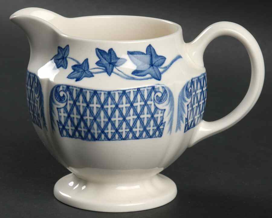 Avocado Blue Creamer by Wedgwood-1