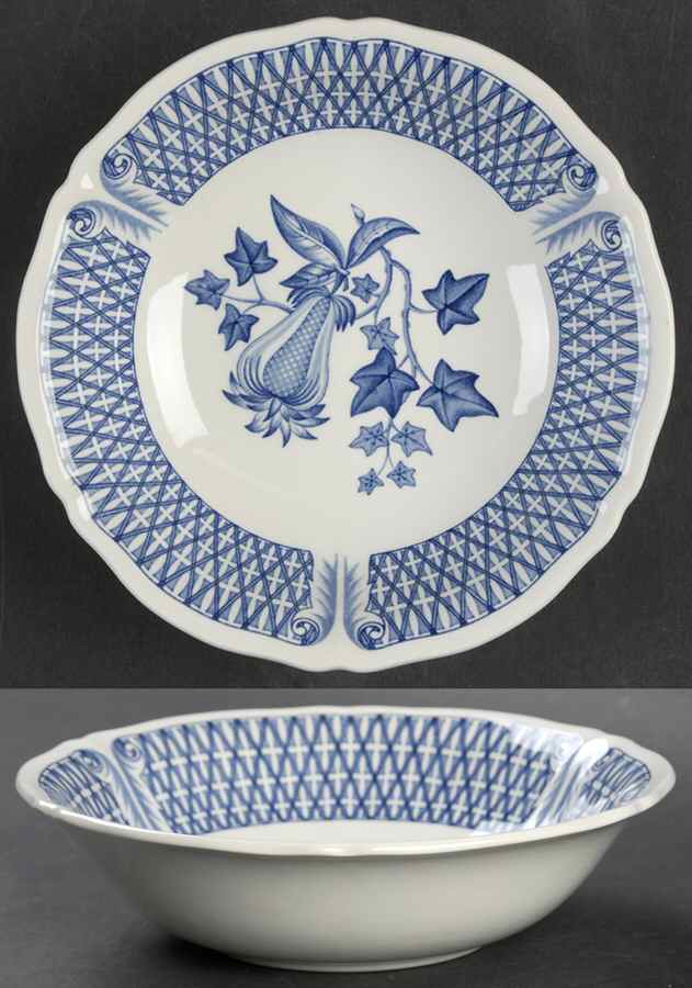 Avocado Blue Coupe Cereal Bowl by Wedgwood-1