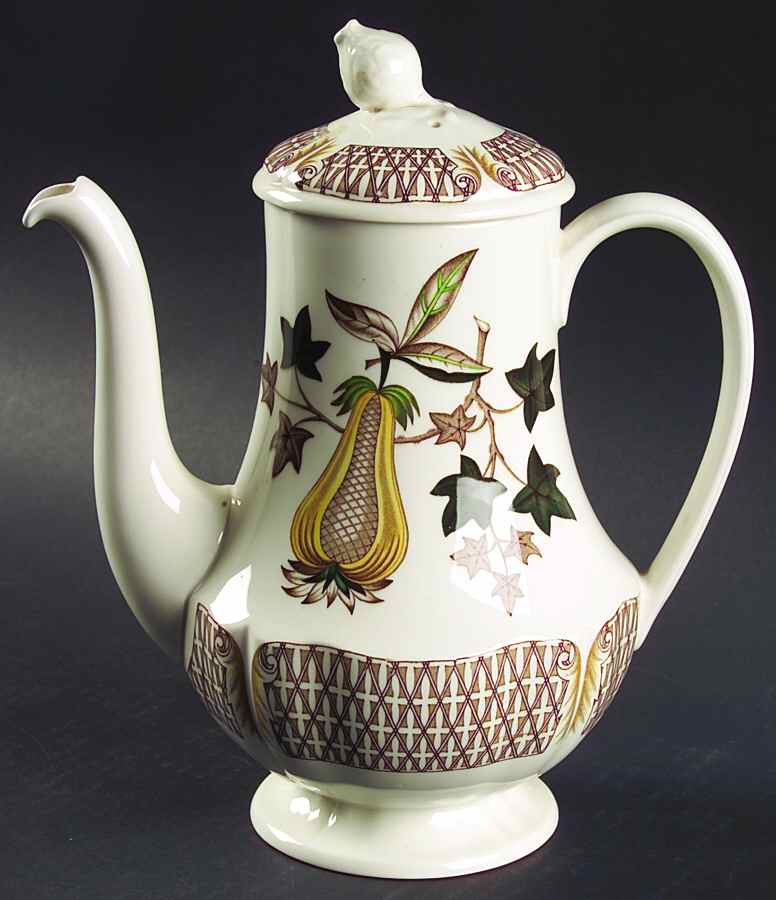 Avocado Yellow Coffee Pot & Lid by Wedgwood-1