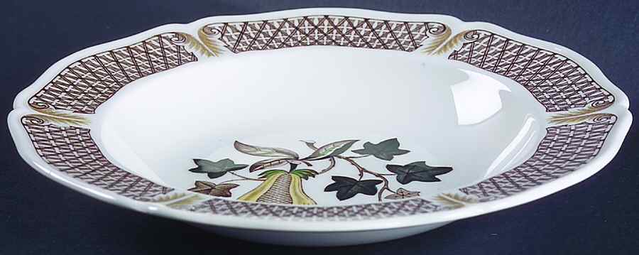 Avocado Yellow Rim Soup Bowl by Wedgwood-1