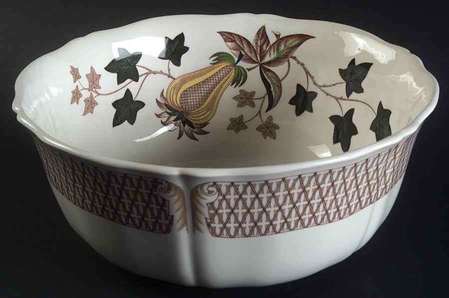 Avocado Yellow 9" Salad Serving Bowl by Wedgwood-1