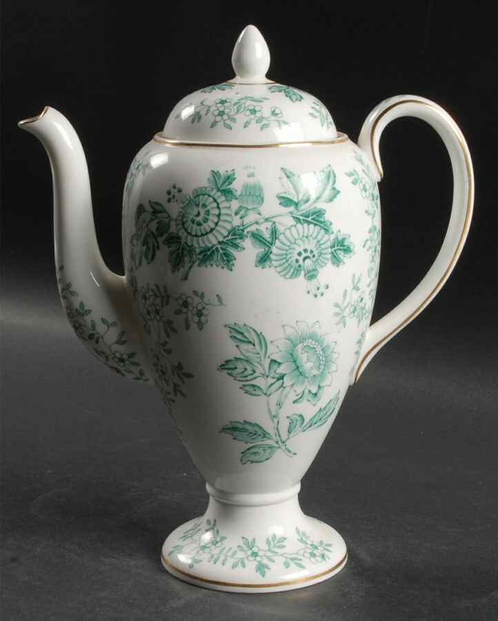 Avon Green Coffee Pot & Lid by Wedgwood-1