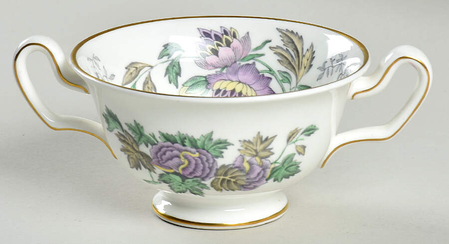 Avon Lavender Footed Cream Soup Bowl by Wedgwood-1