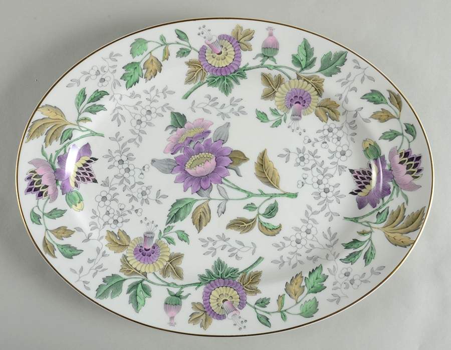 Avon Lavender 15" Oval Serving Platter by Wedgwood-1