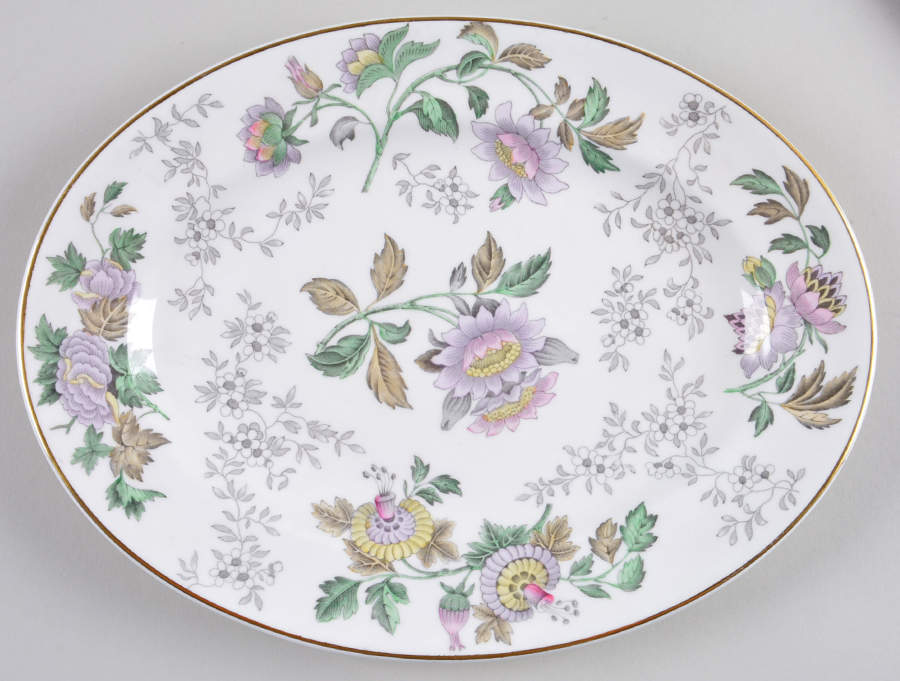 Avon Multicolor 10" Oval Serving Platter by Wedgwood-1