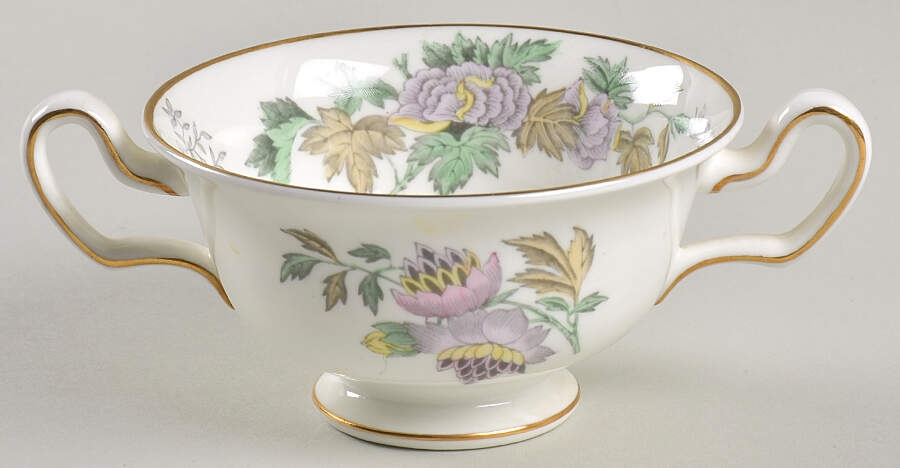Avon Multicolor Footed Cream Soup Bowl by Wedgwood-1