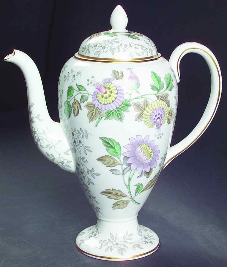 Avon Multicolor Small Coffee Pot & Lid by Wedgwood-1