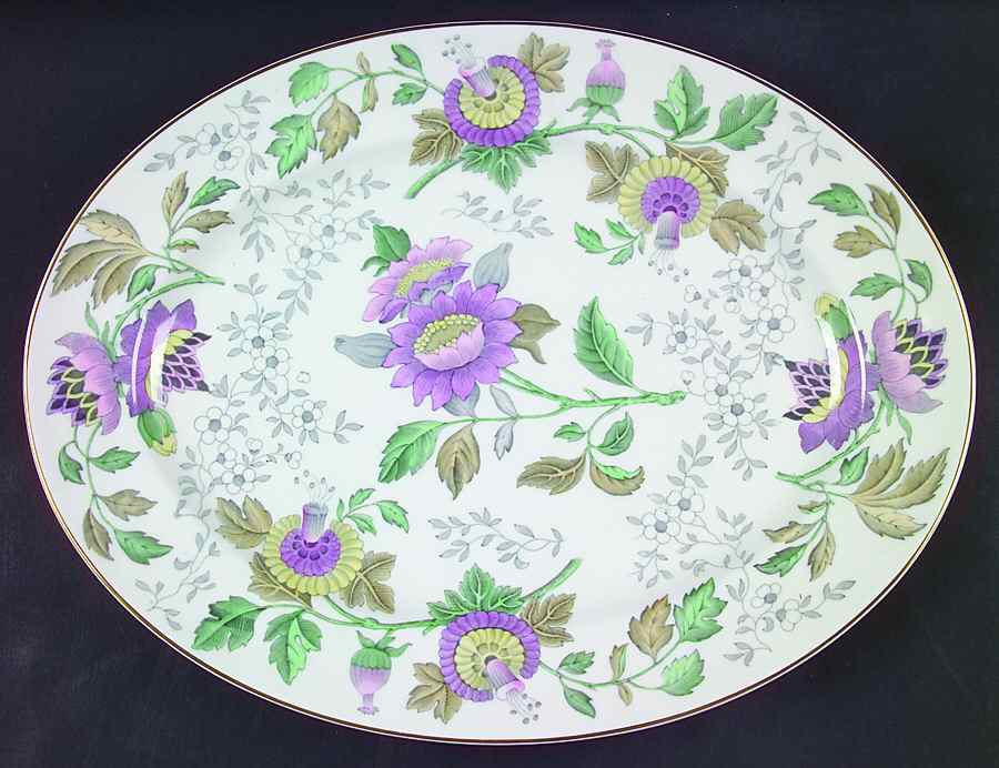 Avon Multicolor 15" Oval Serving Platter by Wedgwood-1