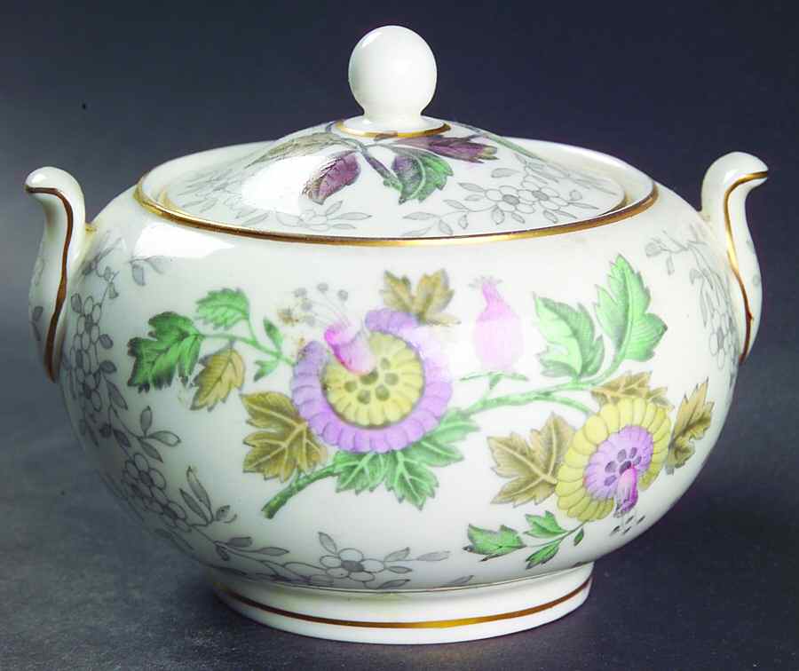 Avon Multicolor 146 Shape Sugar Bowl & Lid by Wedgwood-1