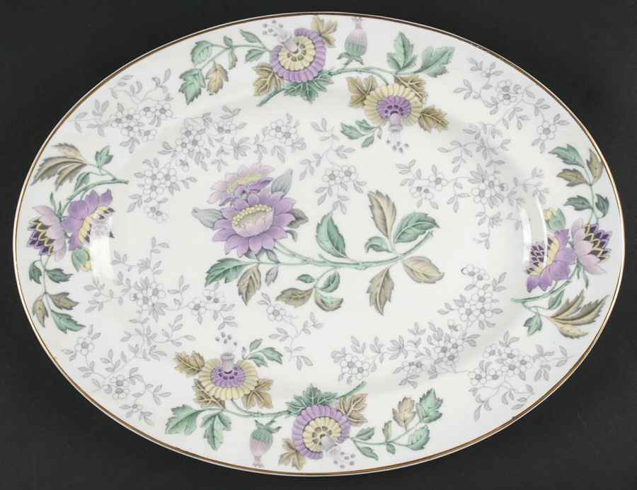 Avon Multicolor 13" Oval Serving Platter by Wedgwood-1