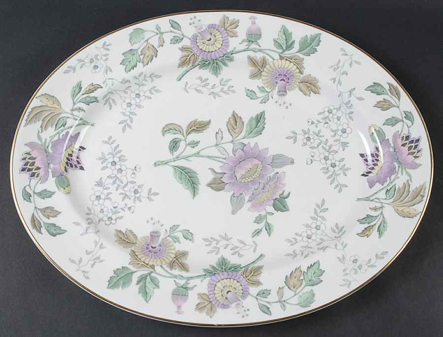 Avon Multicolor 17" Oval Serving Platter by Wedgwood-1