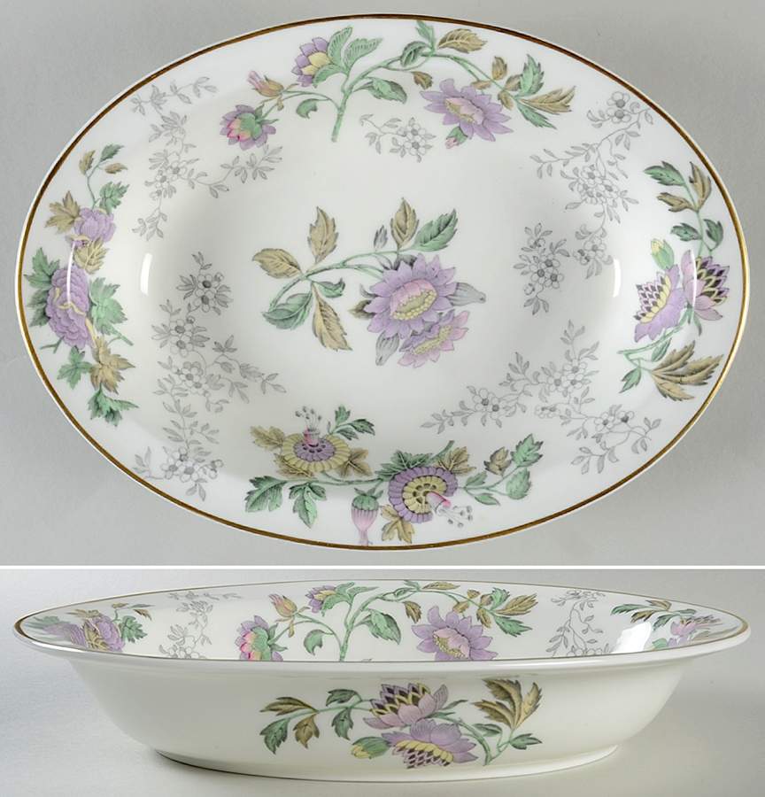 Avon Multicolor 10" Oval Vegetable Bowl by Wedgwood-1