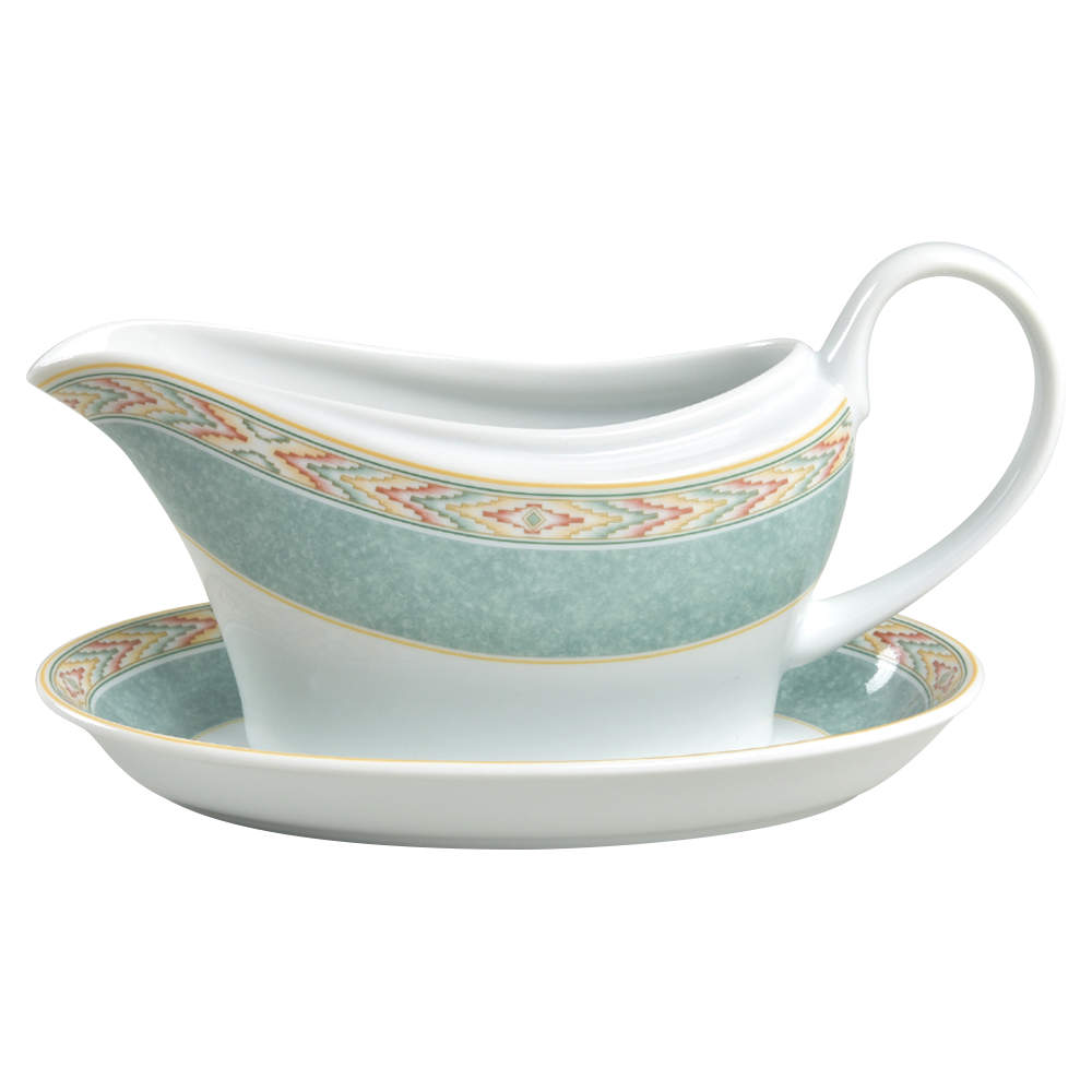 Aztec Gravy Boat & Underplate by Wedgwood-1