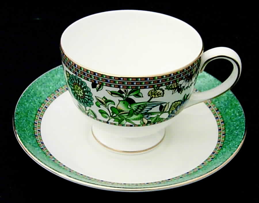Babylon Footed Cup & Saucer Set by Wedgwood-1