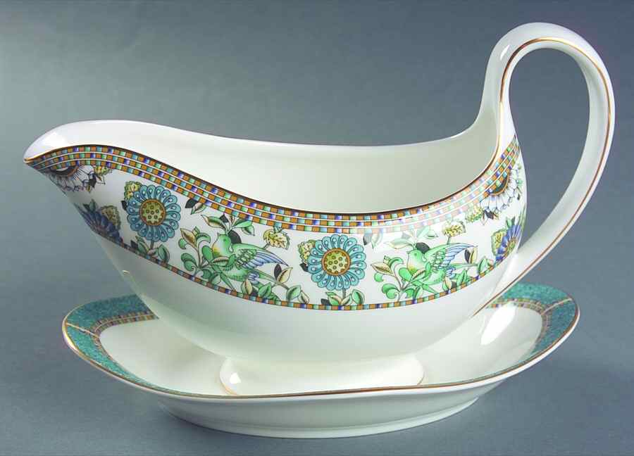 Babylon Gravy Boat & Underplate by Wedgwood-1