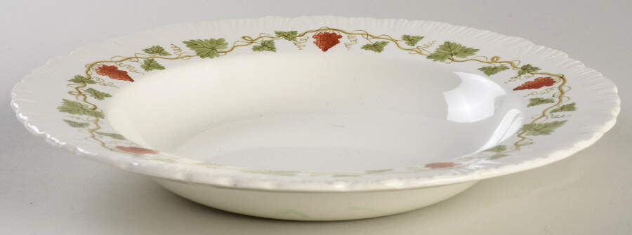 Bacchus Red Large Rim Soup Bowl by Wedgwood-1