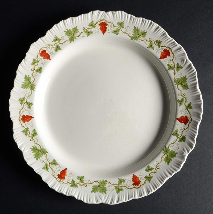 Bacchus Red 12" Chop Plate (Round Platter) by Wedgwood-1