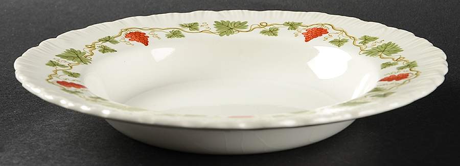 Bacchus Red Rim Soup Bowl by Wedgwood-1