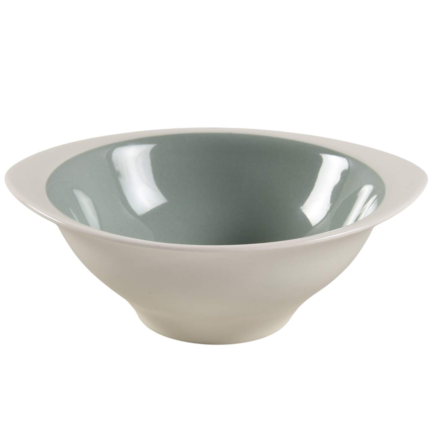 Barlaston Green Flat Cream Soup Bowl by Wedgwood-1