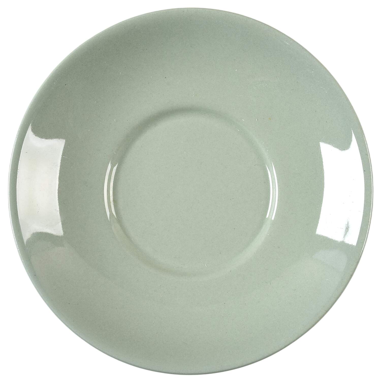 Barlaston Green Saucer for Bond Shape Demitasse Cup by Wedgwood-1