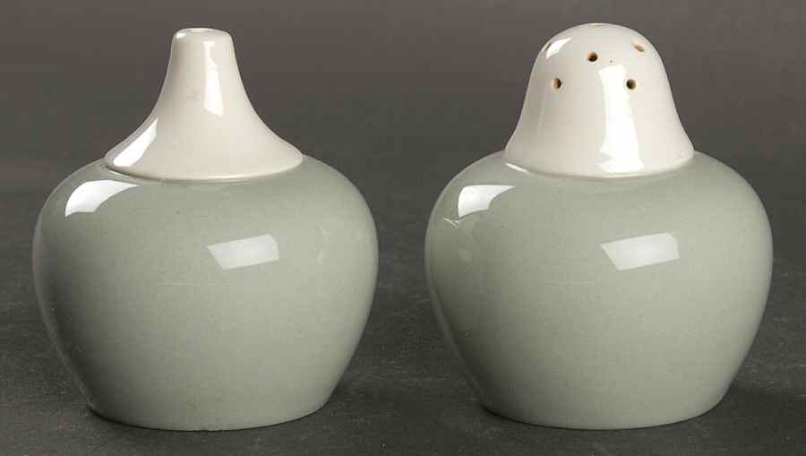 Barlaston Green Salt & Pepper Set by Wedgwood-1