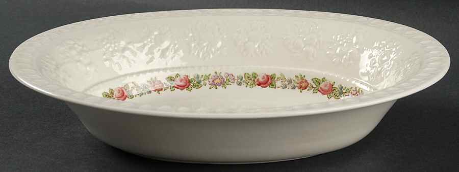 Balmoral 10" Oval Vegetable Bowl by Wedgwood-1