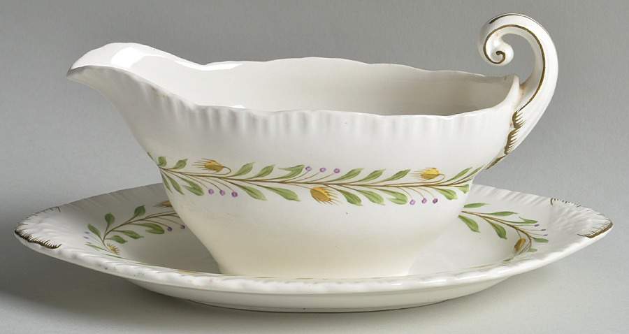 Barley Gravy Boat & Underplate by Wedgwood-1