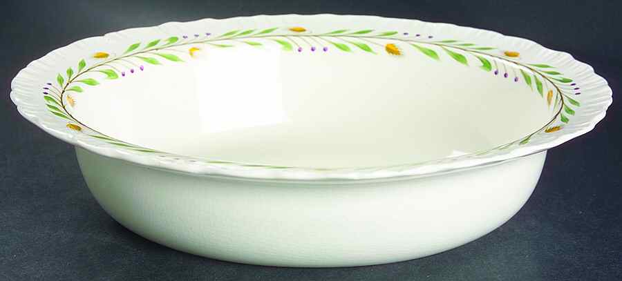 Barley 9" Oval Vegetable Bowl by Wedgwood-1