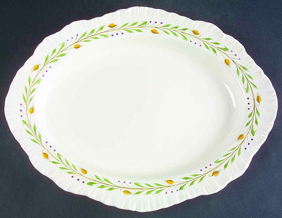 Barley 14" Oval Serving Platter by Wedgwood-1