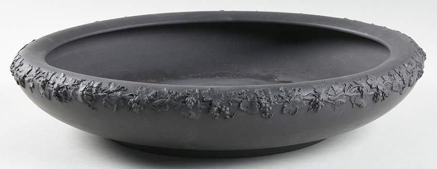 Basalt Black 12" Gardenia Bowl by Wedgwood-1